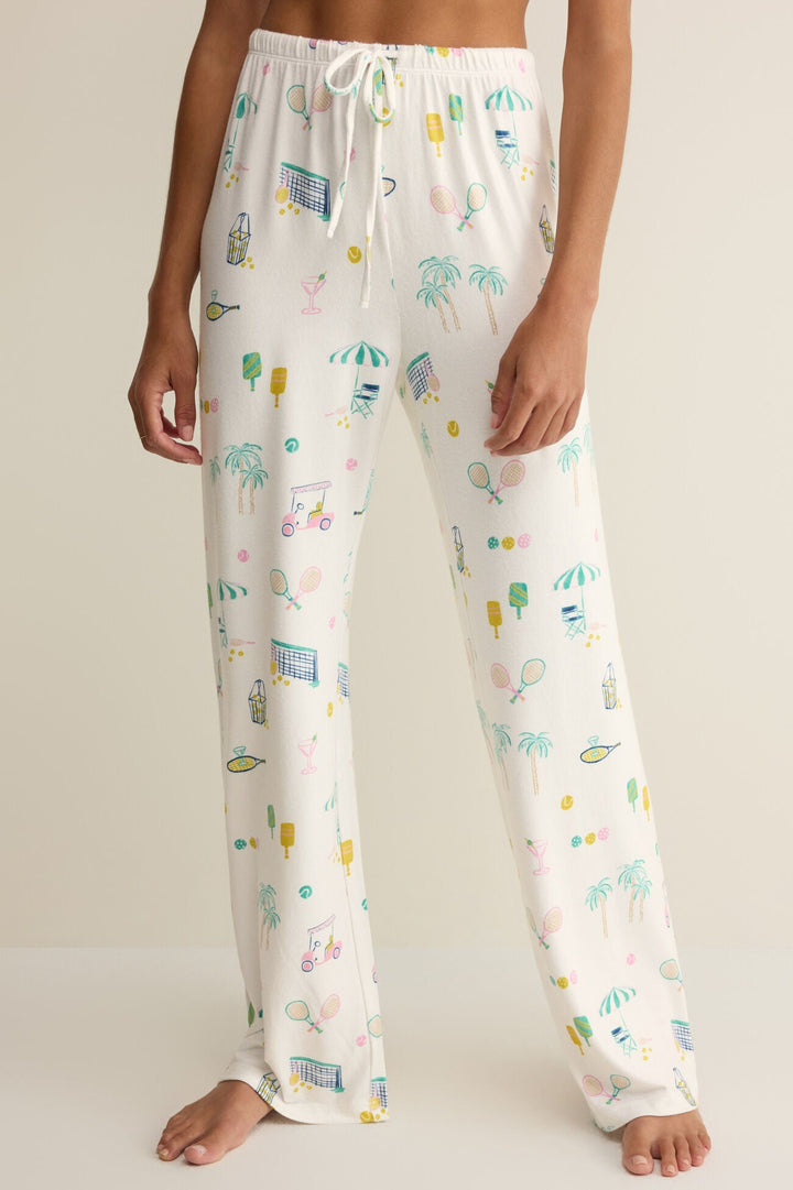 Z Supply: Downhome Court Sports Pant- White