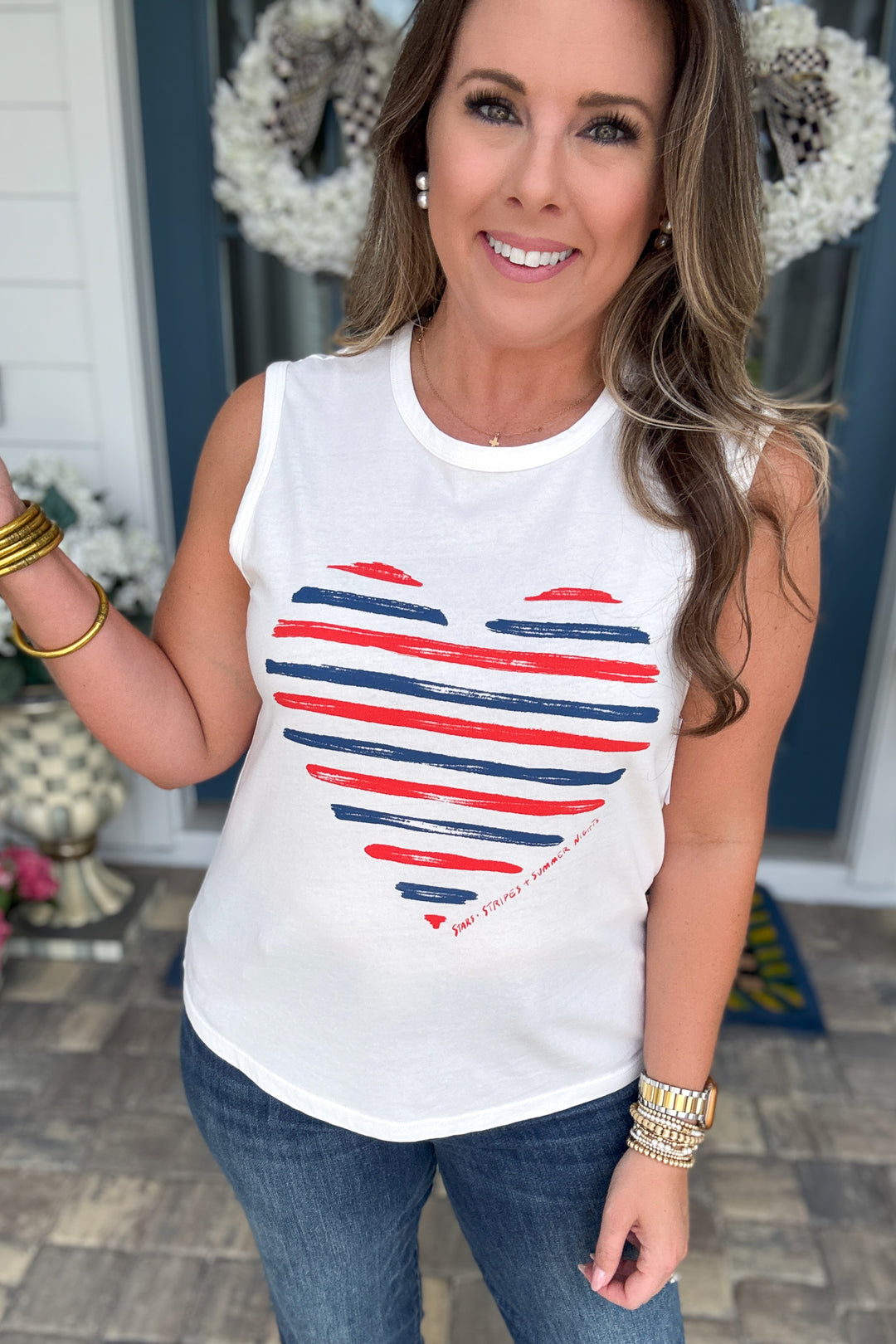 Z Supply: Heart Muscle Tank-  Sea Salt