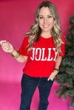 Z Supply: Jolly Boyfriend Tee - Haute Red