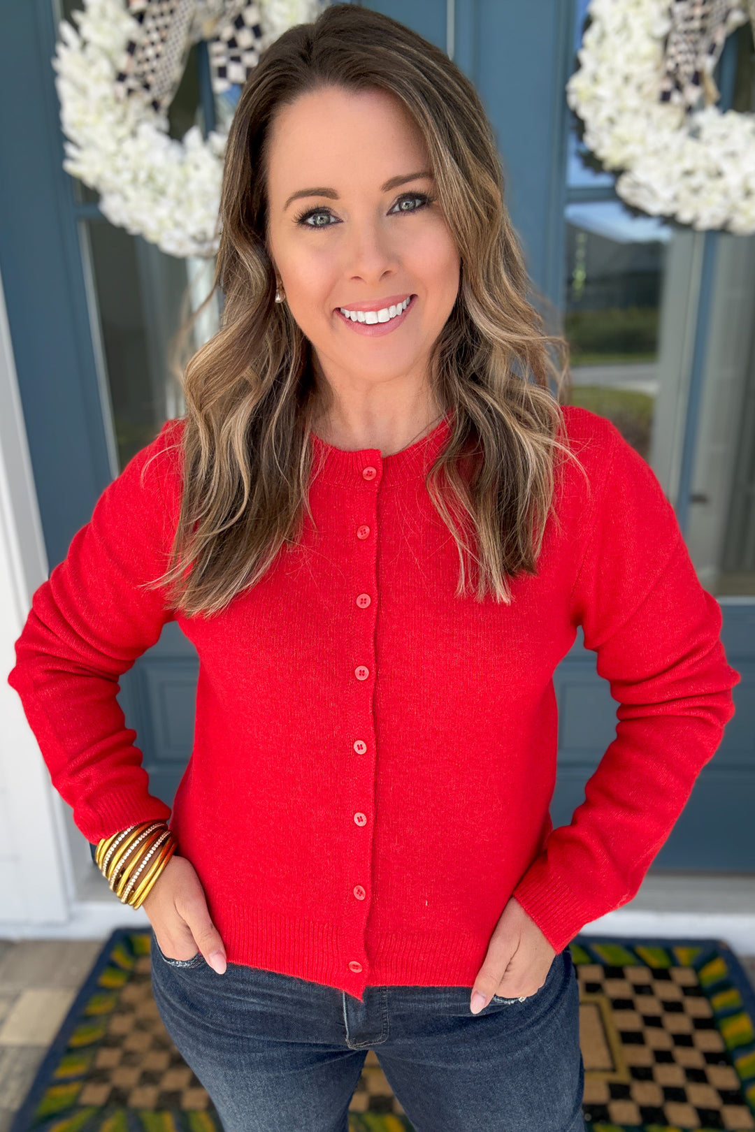 Z Supply: Medina Cardigan - Festive Red