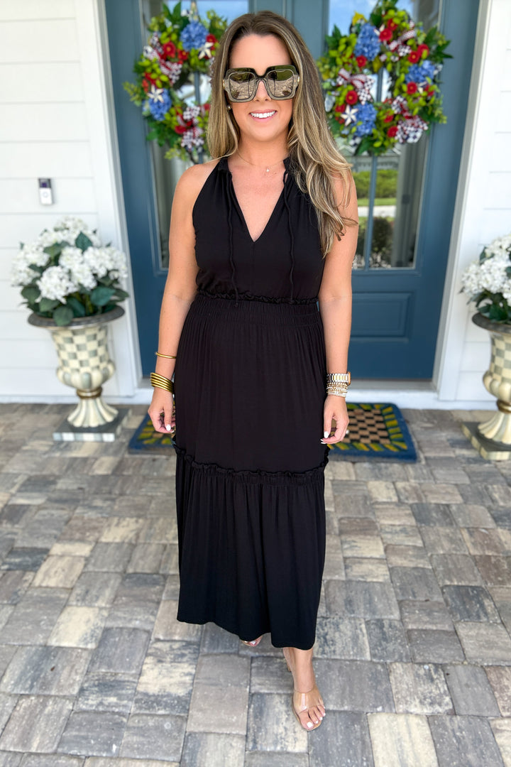 Z Supply: Rhea Midi Dress - Black