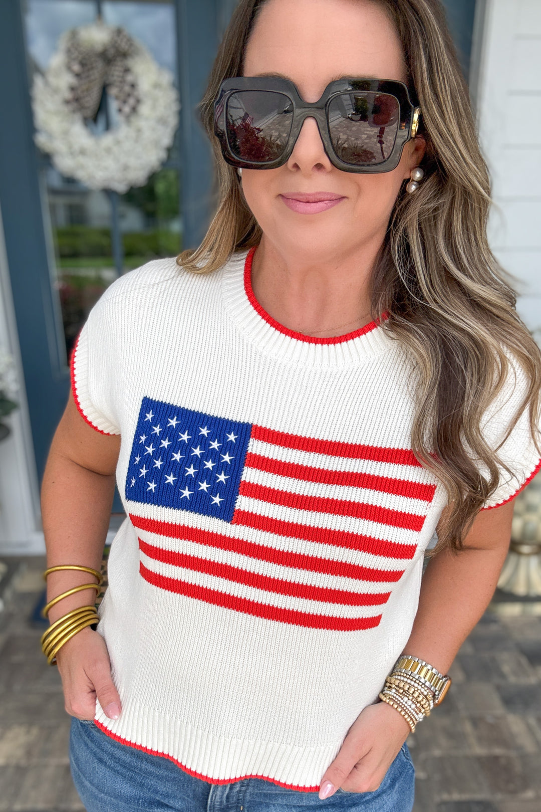 Z Supply: Sleeveless Patriot Sweater - Cloud