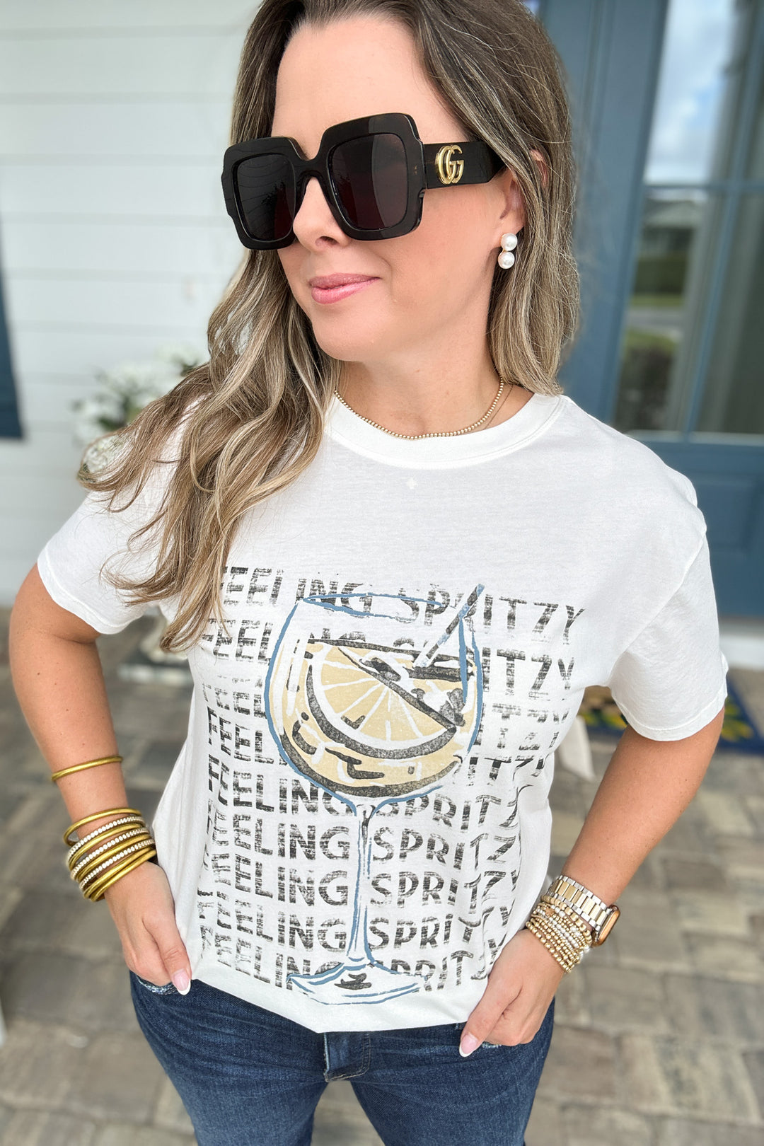 Z Supply: Spritzy Boyfriend Tee - Sea Salt