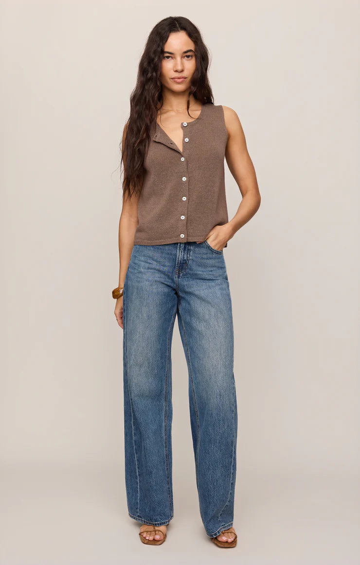 Z Supply: Syd Sweater Vest - Pebble Coast