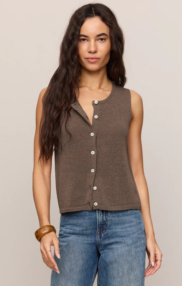 Z Supply: Syd Sweater Vest - Pebble Coast