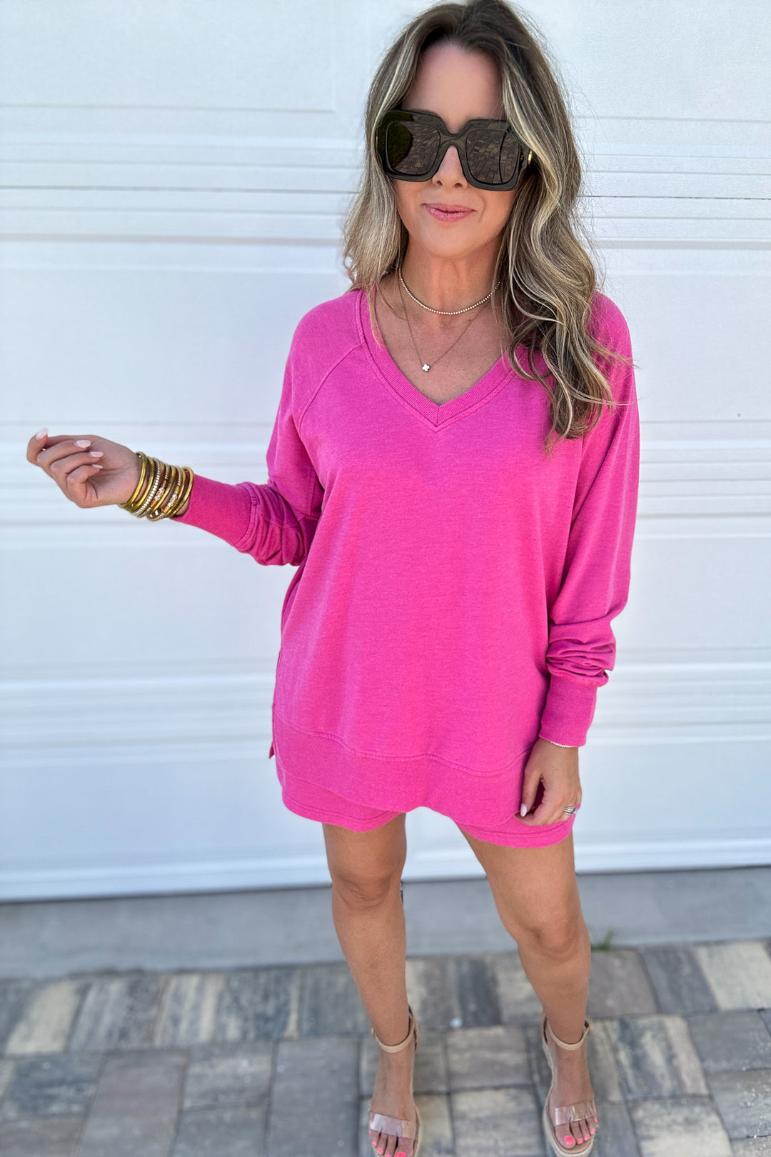 Z Supply: Weekender V Neck Island Pink