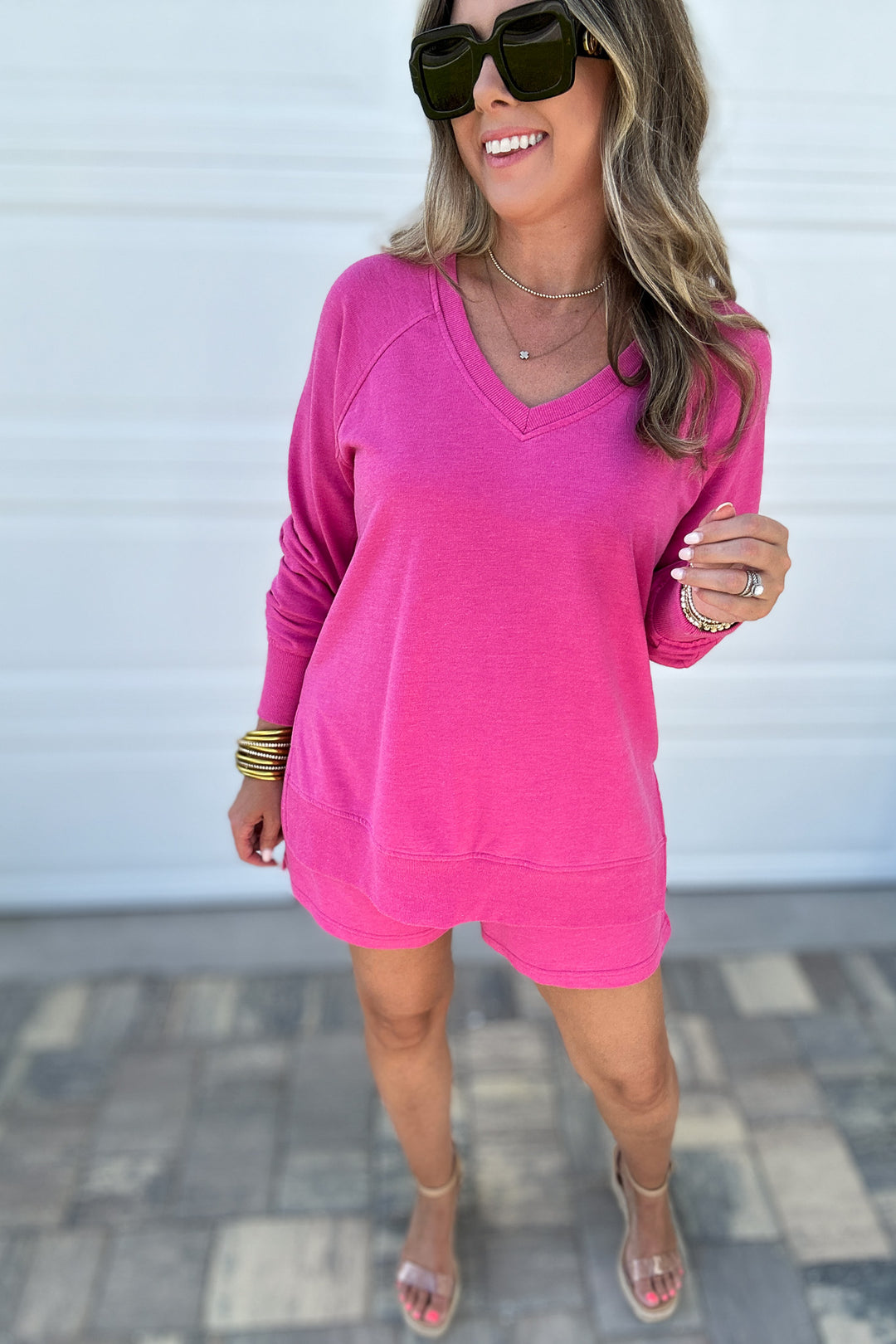 Z Supply: Weekender V Neck Island Pink