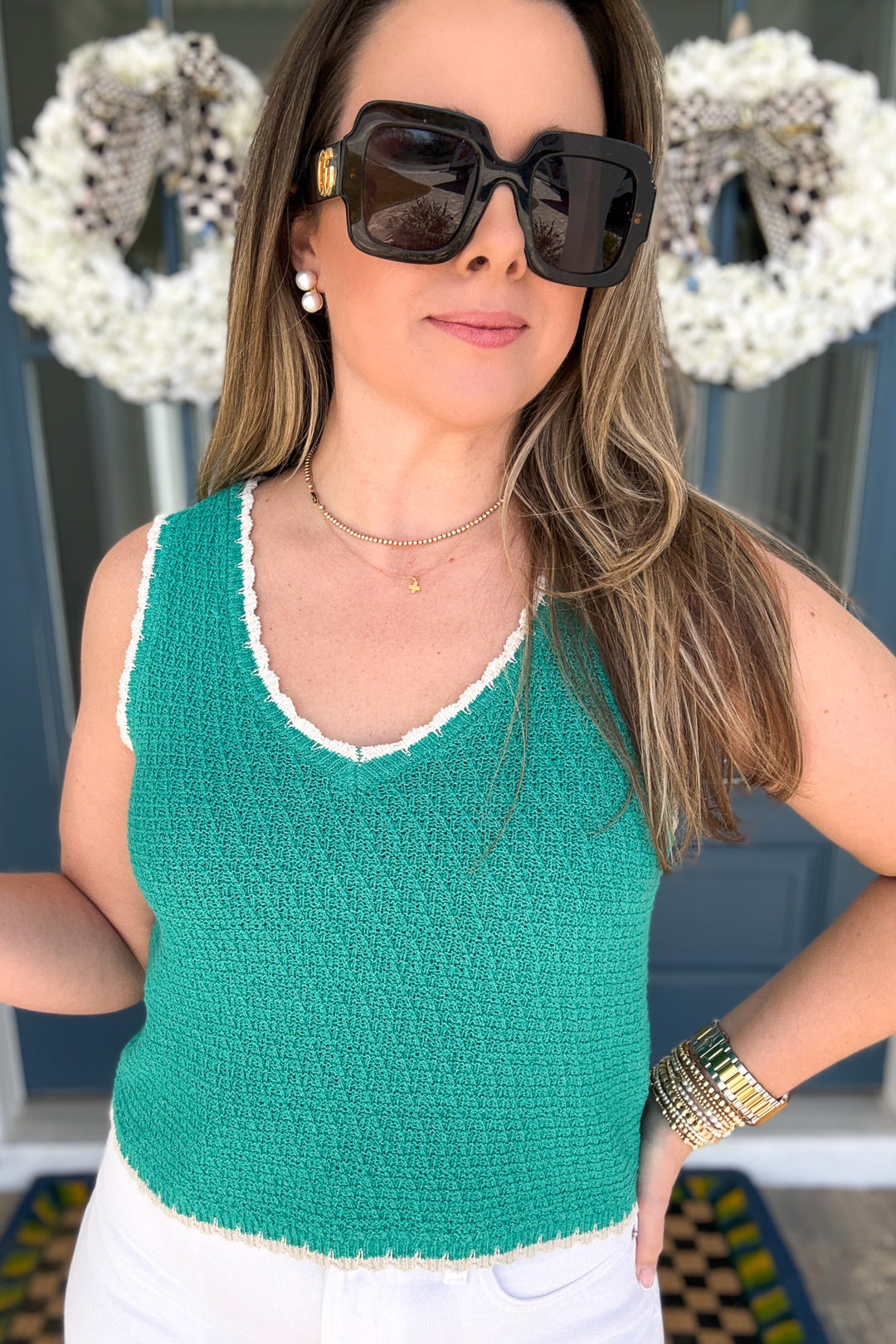 Z Supply: Yessenia Whipstitch Tank- La Palma