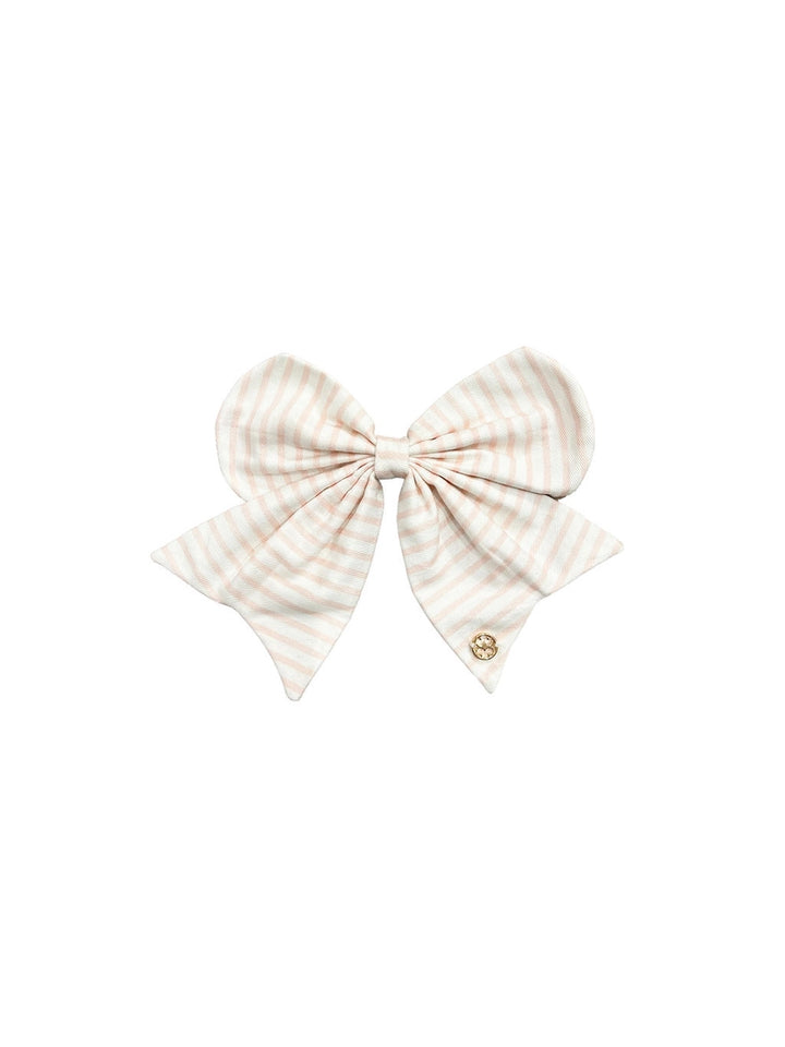 Mary Square: Fabric Bow Pink Stripe