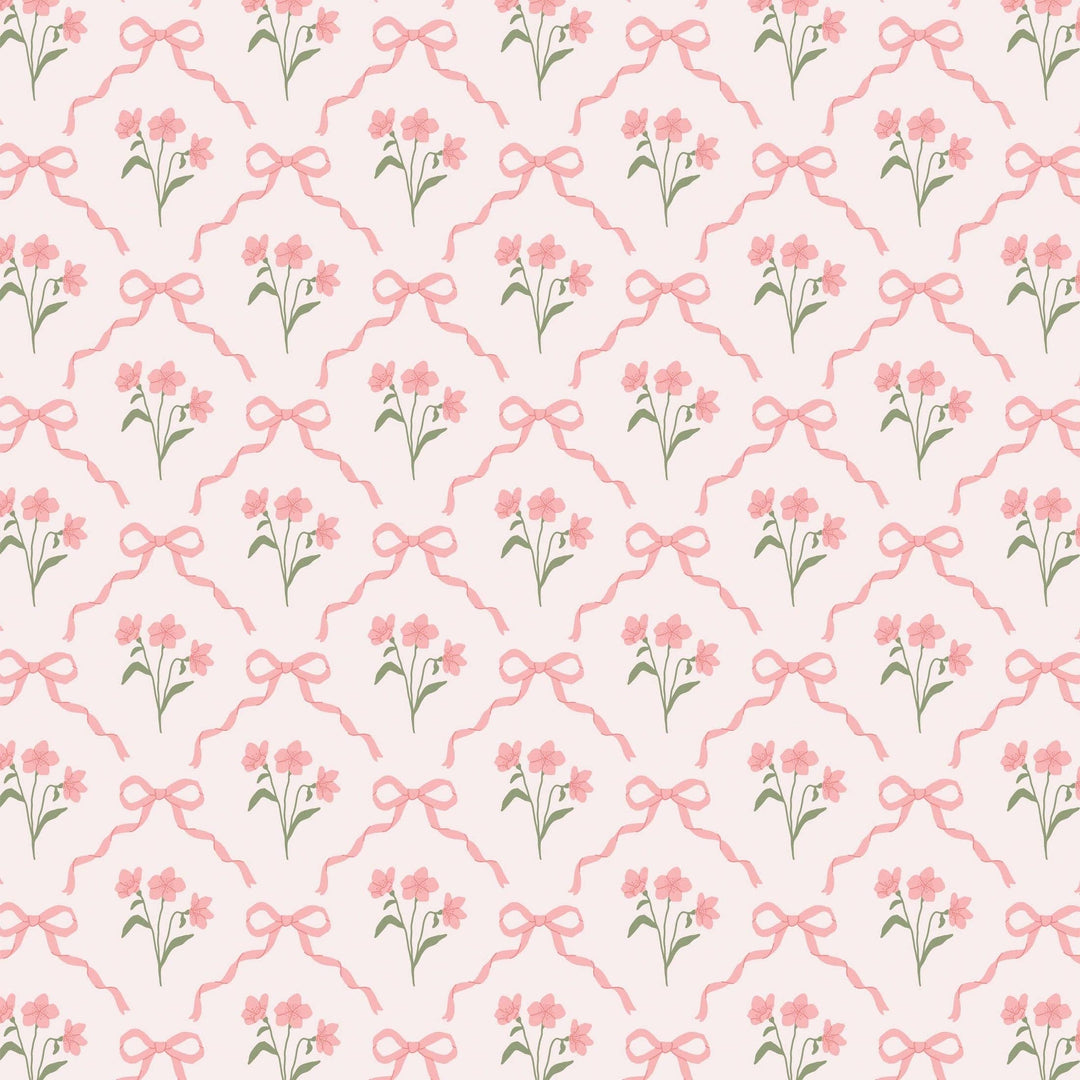 Pink Bows and Blossoms -Champagne Collection - B Social Boutique