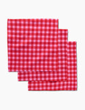 Cherry Gingham Luxe Washcloth Set