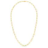 Large link chain necklace: 16"