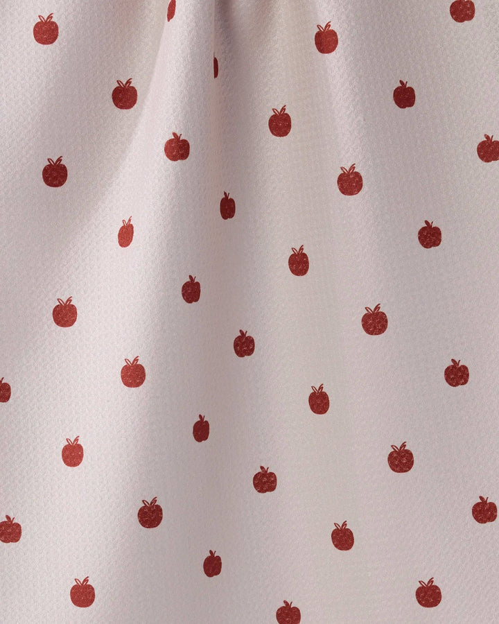 Dotty Apple Tea Towel: Clay Red
