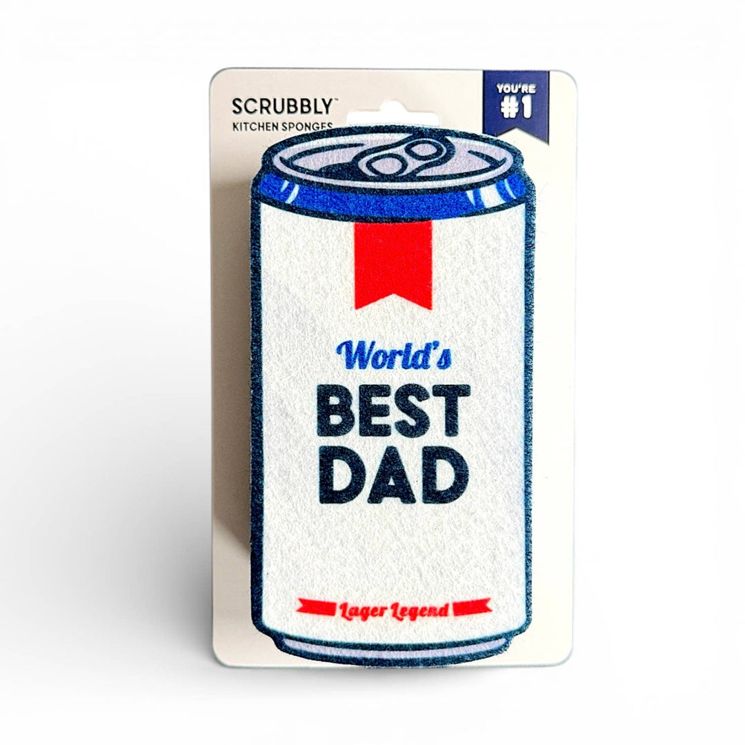 Beer Scrubbly - Best Dad: Blue