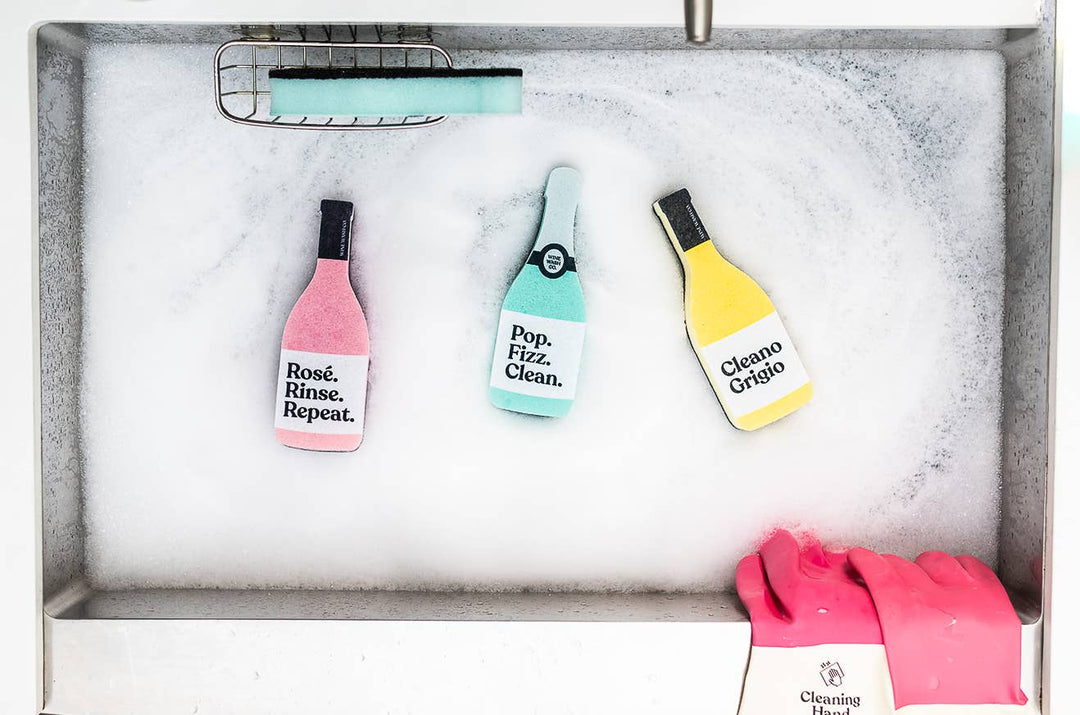 Scrubbly™ Kitchen Sponge: Rosé Rinse Repeat