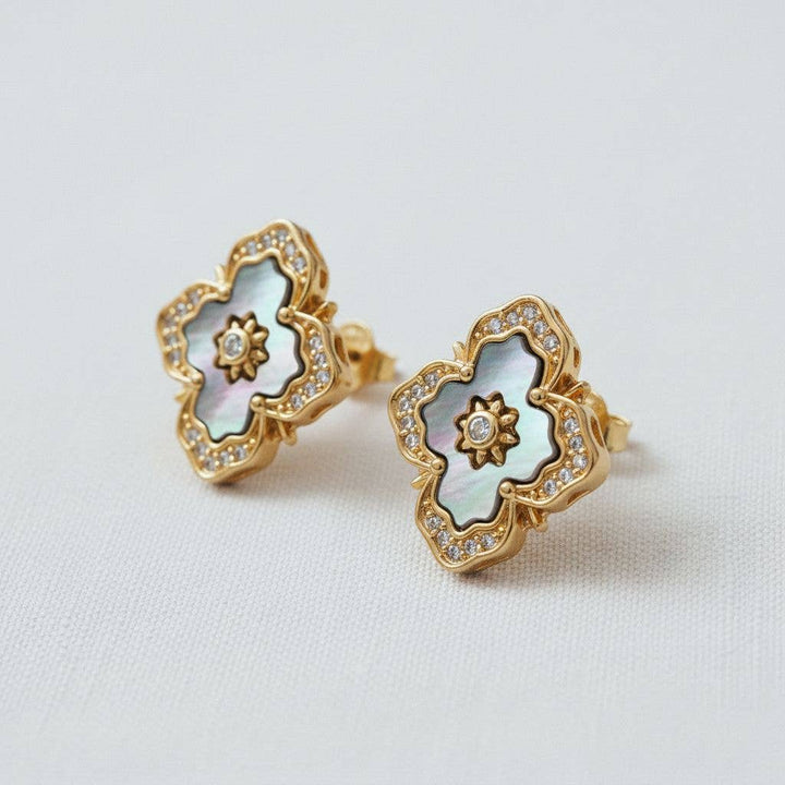 Vintage Inspired Gemstone Drop Earrings - B Social Boutique