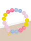 Multicolor Glass Bead Bracelet: MLT