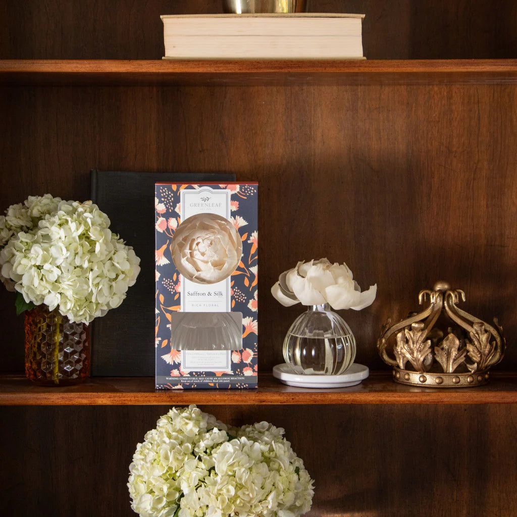 Greenleaf Saffron & Silk Flower Diffuser - Thumbnail 3