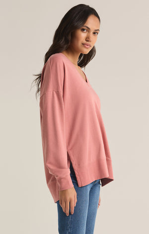 Z Supply: Modern V-Neck Weekender - Rosebud