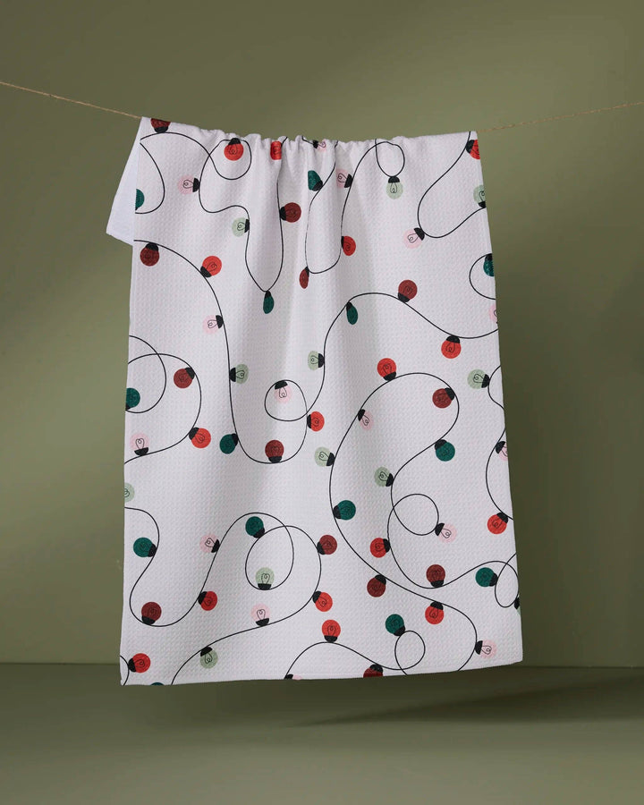 Holiday Lights Tea Towel