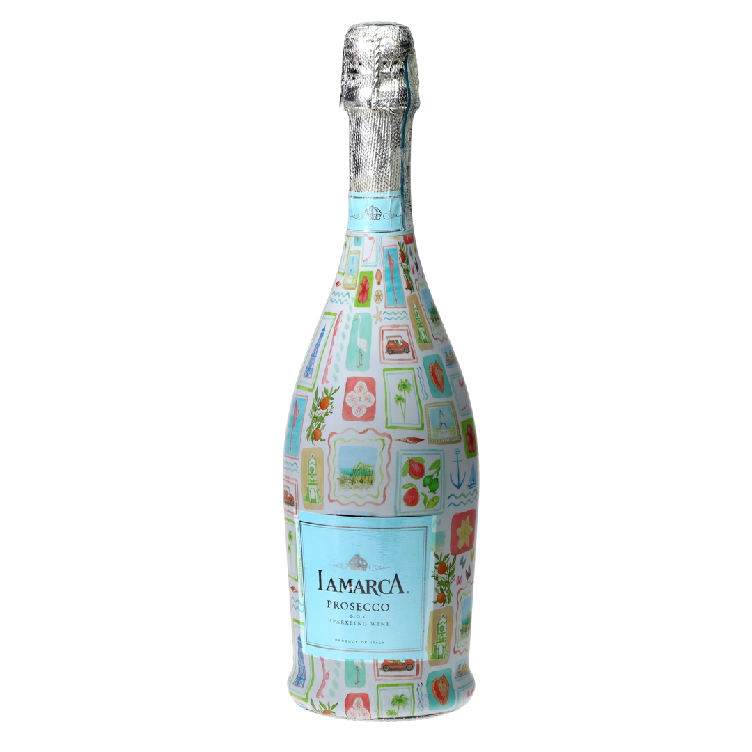 Beau Bottles Little Blue Designs From FL with Love - Prosecco Collection