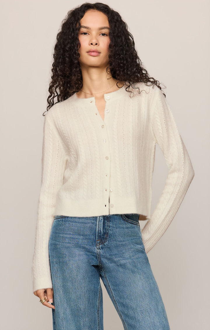 Z Supply: Medina Pointelle Cardigan - Cloud