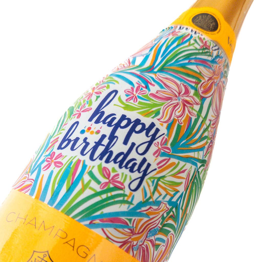 Beau Bottles Happy Birthday Floral - Champagne Collection