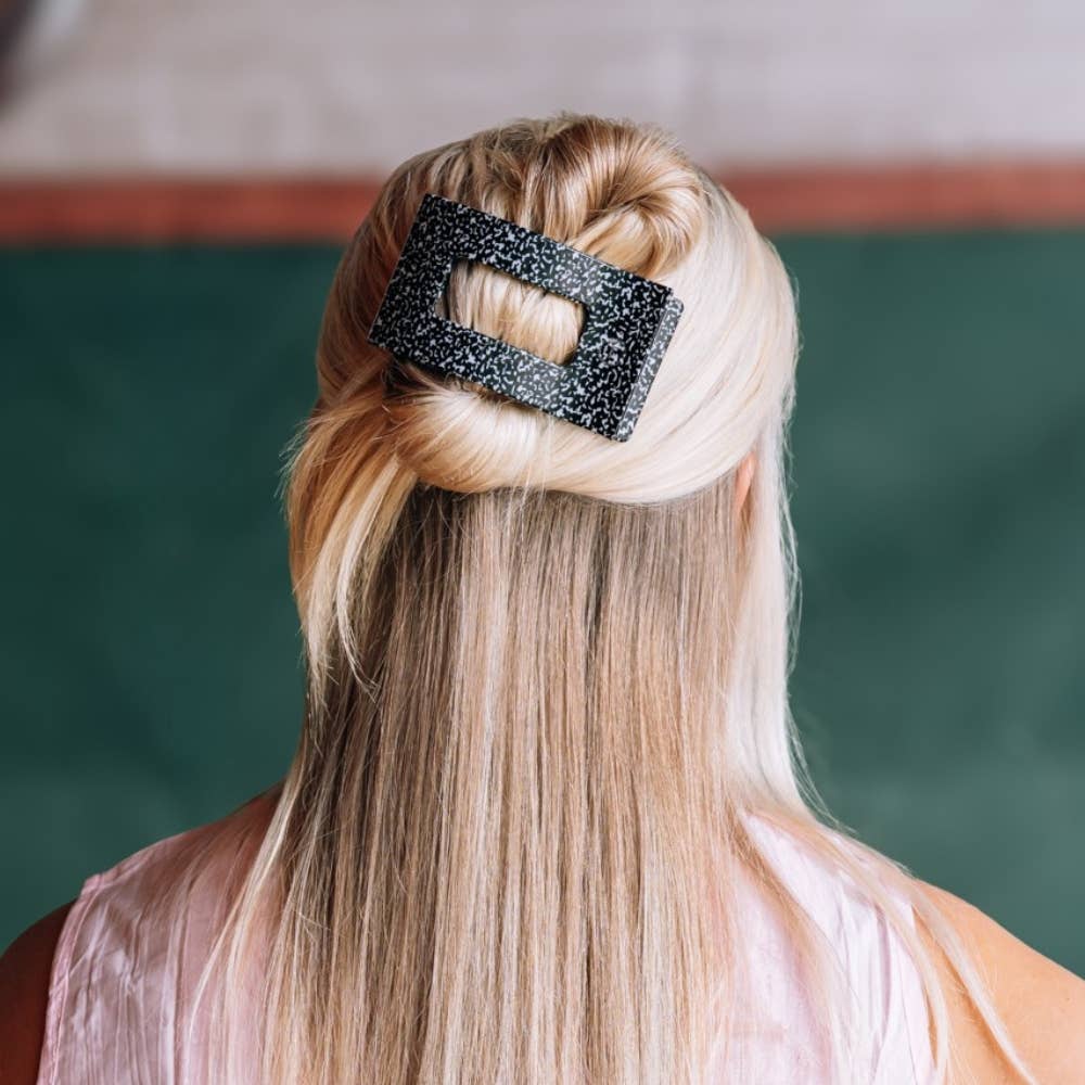 Study Session Medium Flat Rectangle Hair Clip