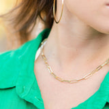 Large link chain necklace: 16"