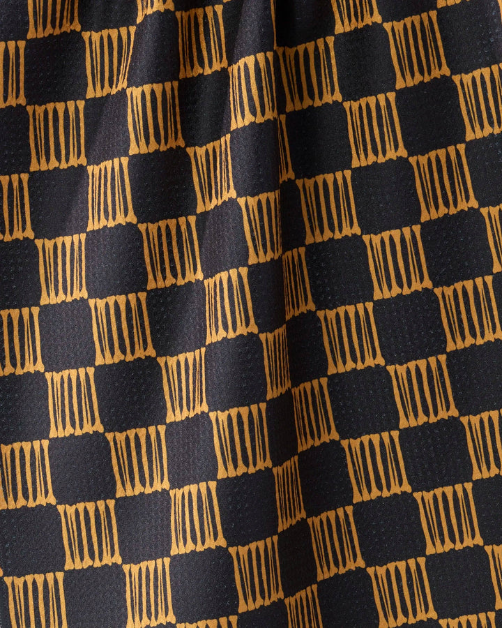 Lantern Grid Tea Towel