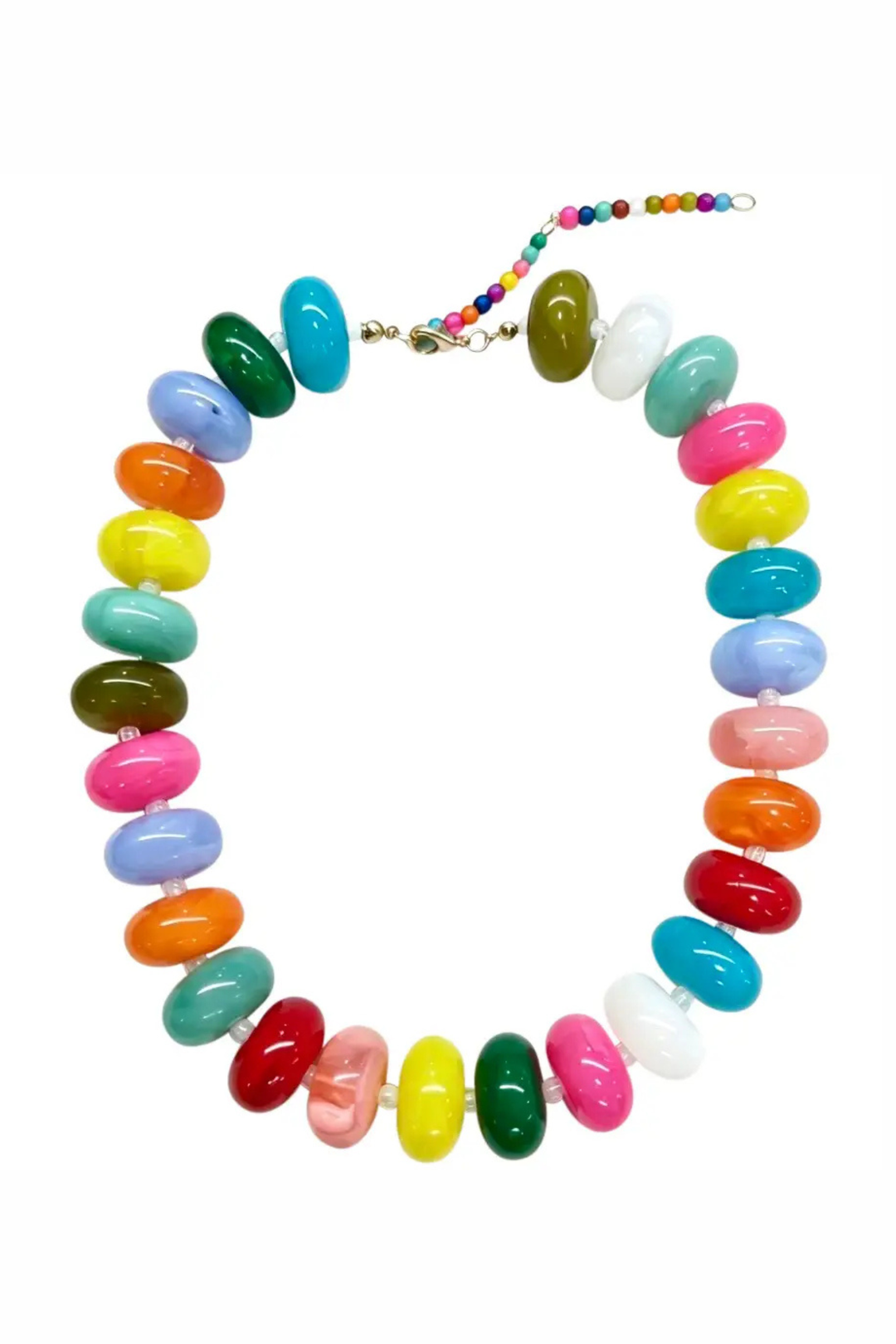 Bailey Chunky Beaded Necklace- Multi