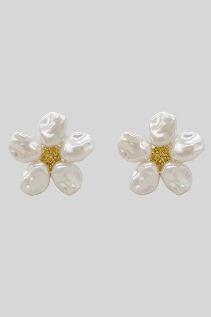 Baroque Pearl Flower Earrings