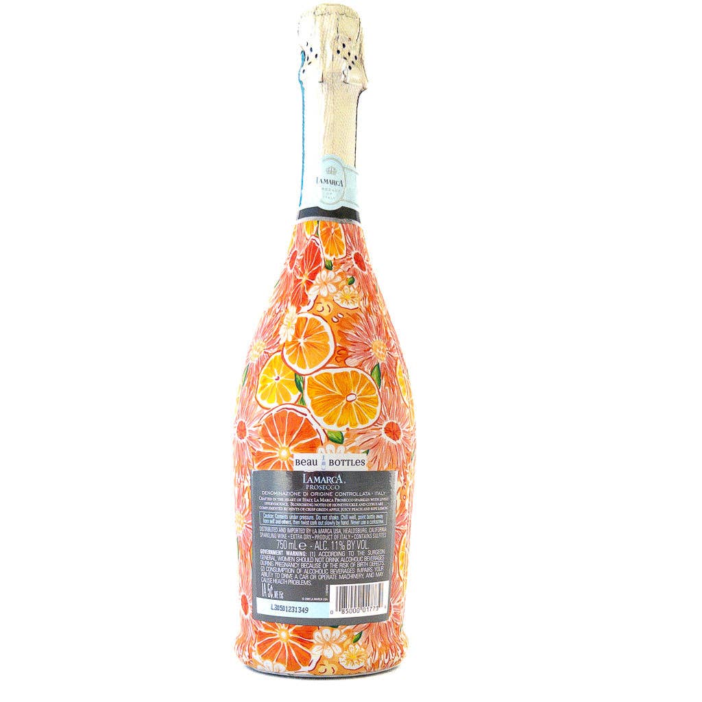 Preppy Watercolor Oranges- Prosecco Collection