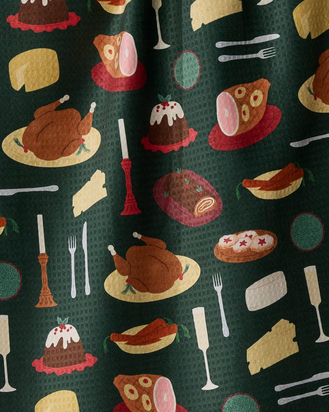 Festive Feast Luxe Kitchen Towel - Holiday 2026