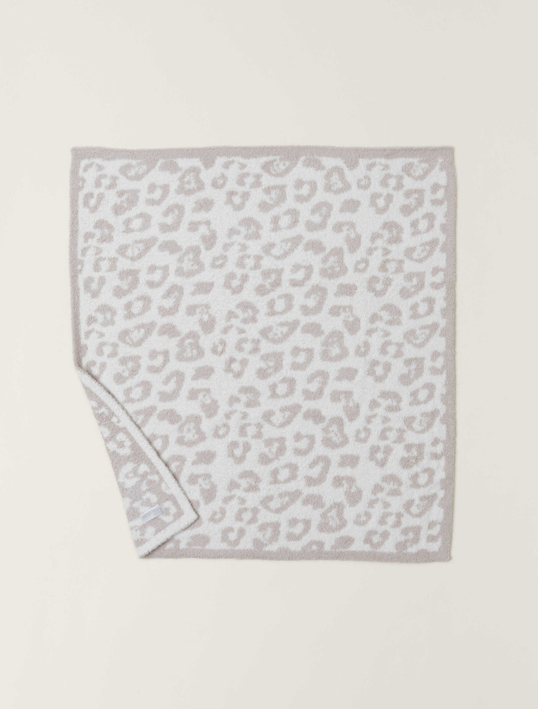 Barefoot Dreams: CozyChic® Barefoot in the Wild® Baby Blanket 30" x 32" - Stone/Cream