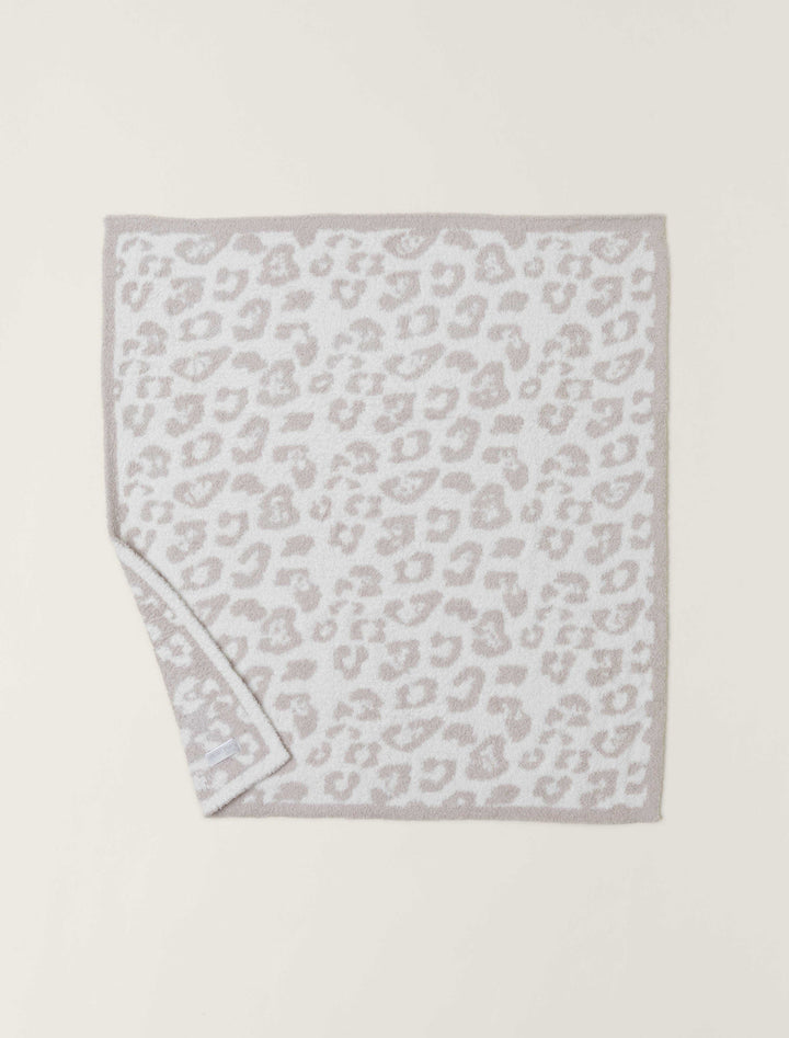 Barefoot Dreams: CozyChic® Barefoot in the Wild® Baby Blanket 30" x 32" - Stone/Cream