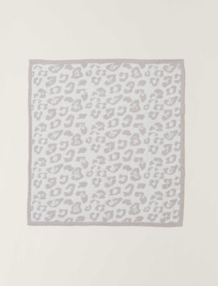 Barefoot Dreams: CozyChic® Barefoot in the Wild® Baby Blanket 30" x 32" - Stone/Cream
