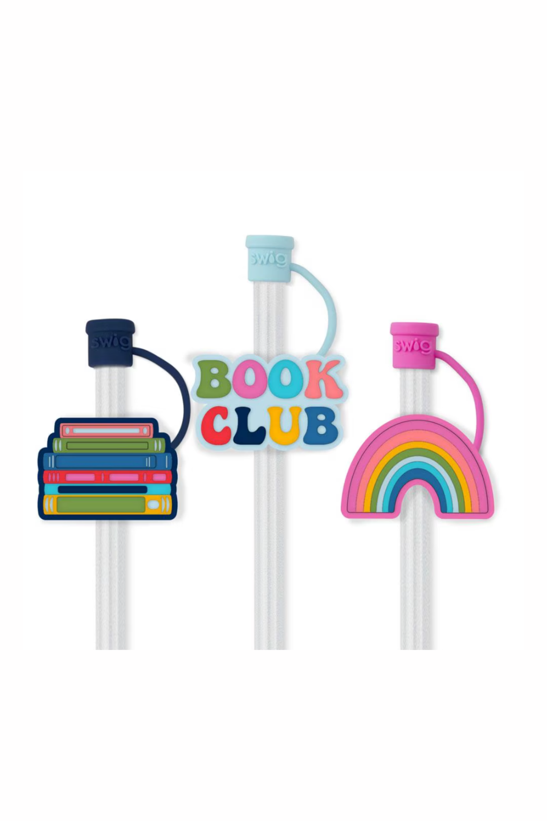 Swig: Book Club Straw Topper Set - B Social Boutique