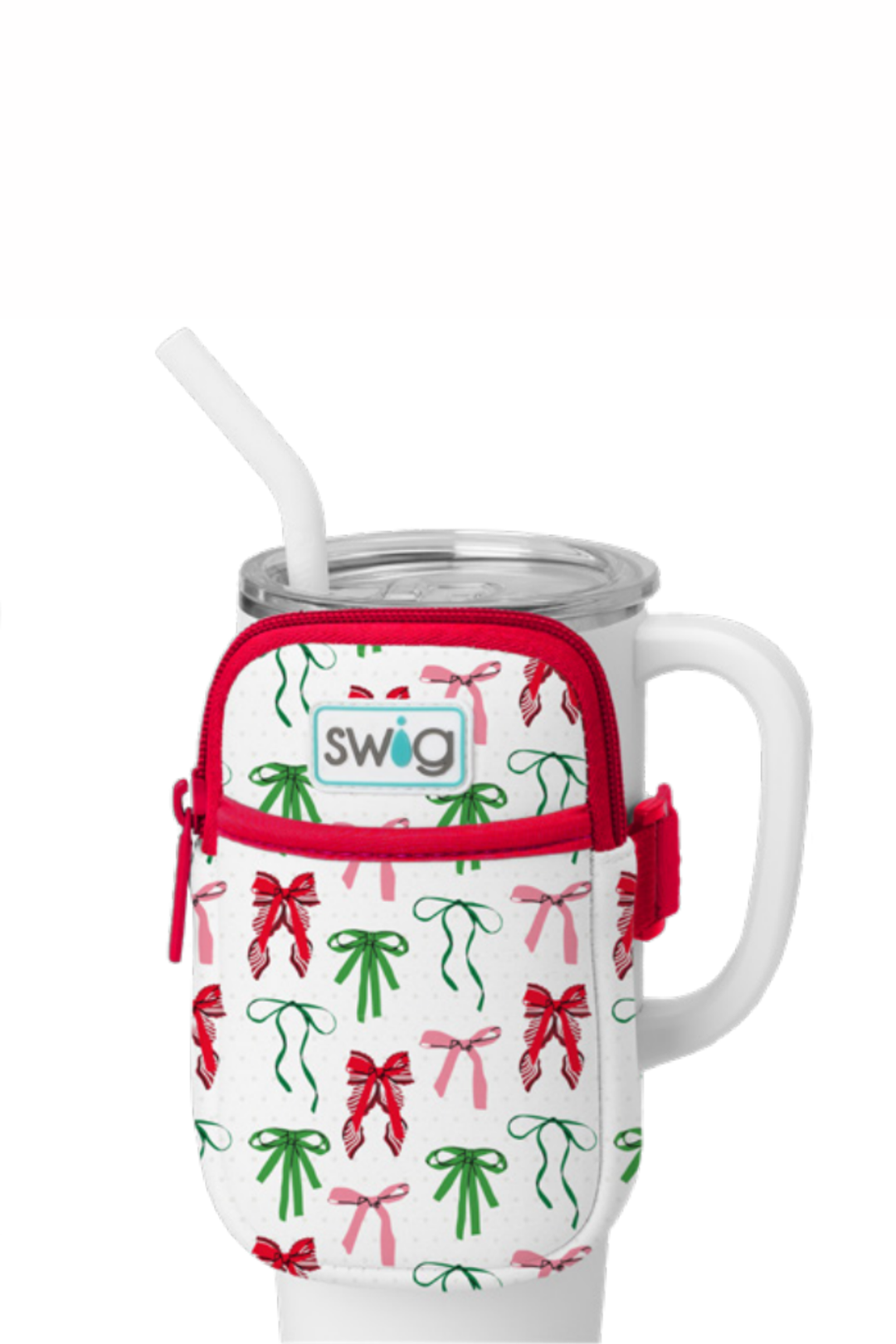 Swig: Ribbons and Bows Mega Mug Pouch - B Social Boutique