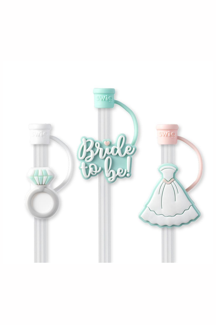 Swig: Bride to Be Straw Topper Set - B Social Boutique