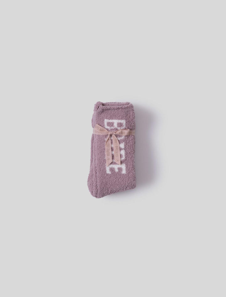 Barefoot Dreams: CozyChic® Bridal Sock Set - Teaberry/Pearl