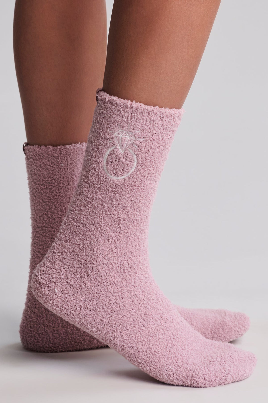 Barefoot Dreams: CozyChic® Bridal Sock Set - Teaberry/Pearl
