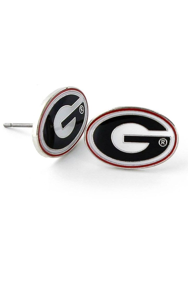 Bulldogs Logo Post Earrings