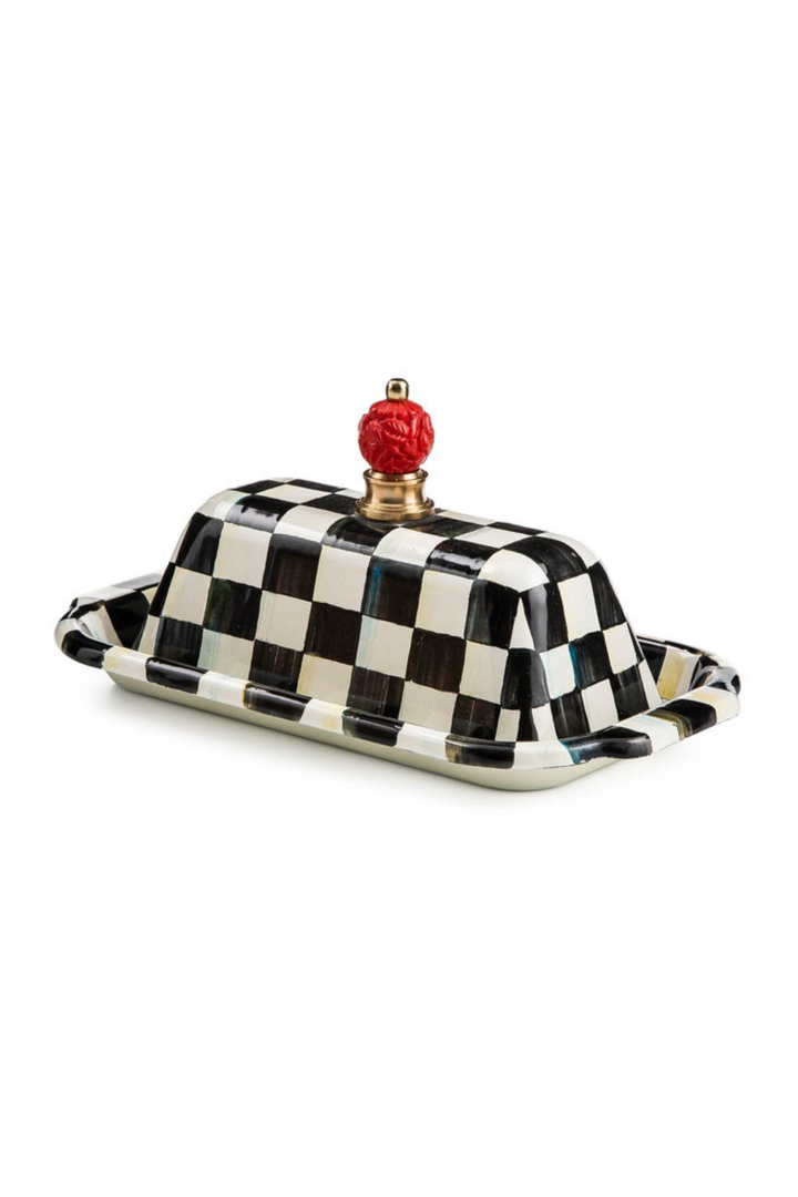 MacKenzie Childs: Courtly Check Butter Box