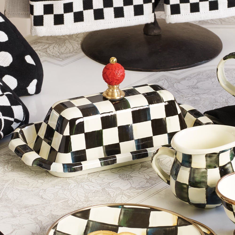 MacKenzie Childs: Courtly Check Butter Box