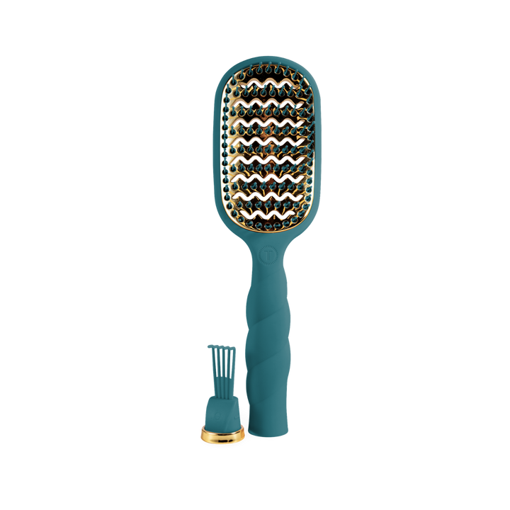 Vented Hair Brush - Teal With It