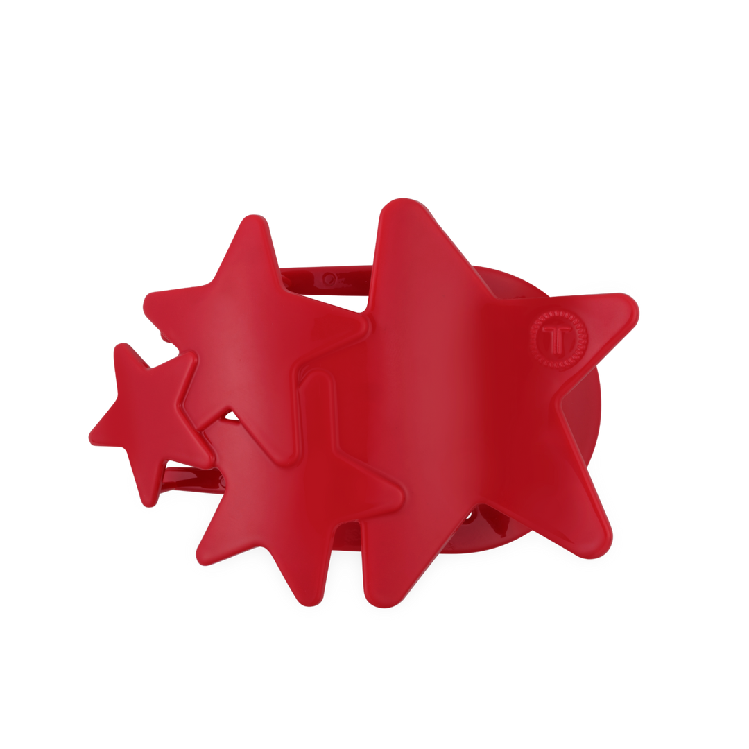 Flat Hair Clip | Large | Red Shooting Star