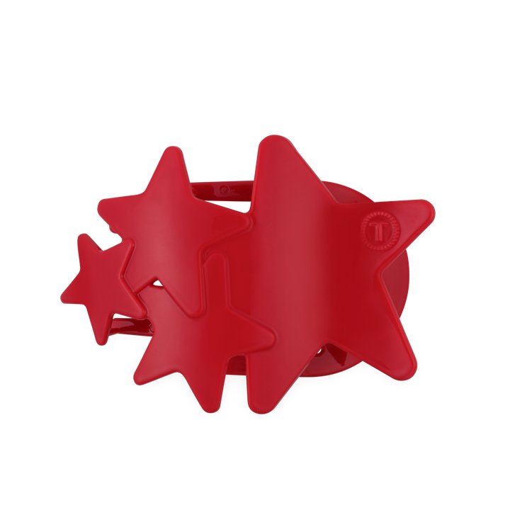 Flat Hair Clip | Large | Red Shooting Star