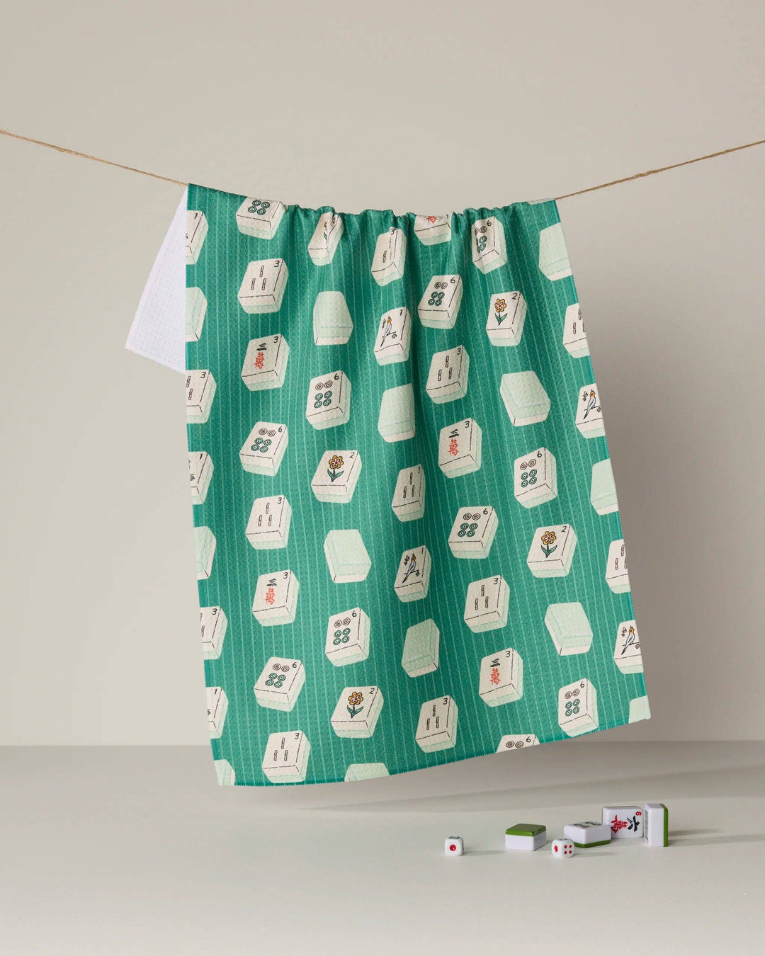 Tile Flow Tea Towel - Mahjong