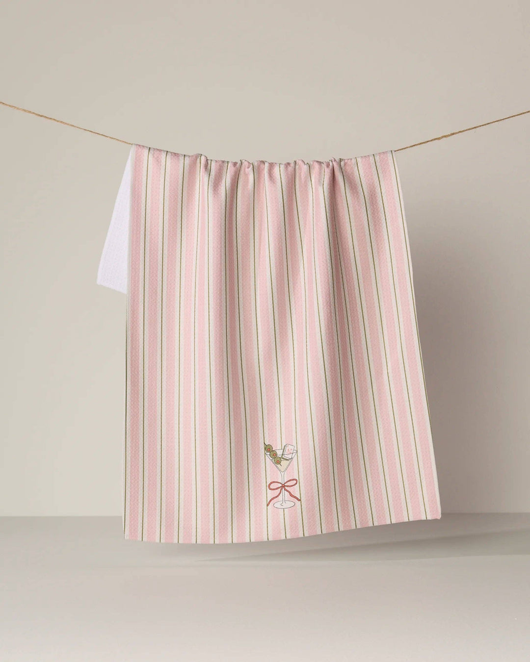Martini Stripe Tea Towel - Mahjong